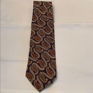 Joseph abboud tie. Grey paisley with brown accents